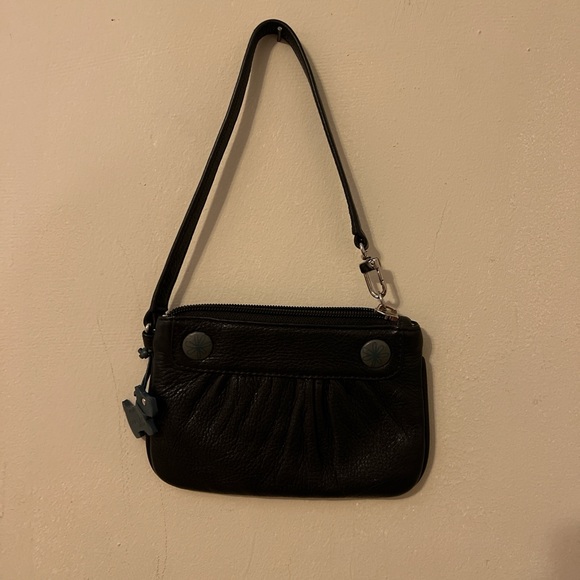 RADLEY LONDON Black Leather Wristlet with Button Details - Picture 6 of 6